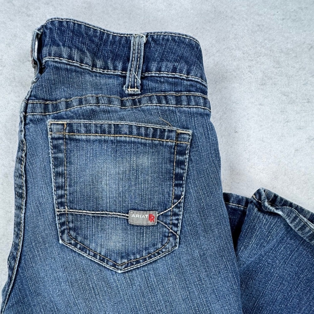 Ariat Work FR Mid Rise Boot‎ Cut Jeans Blue Denim Flame Resistant 31S NFPA 2112